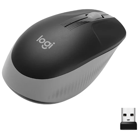 Logitech M190 Inalámbrico 1000 DPI Negro Gris
