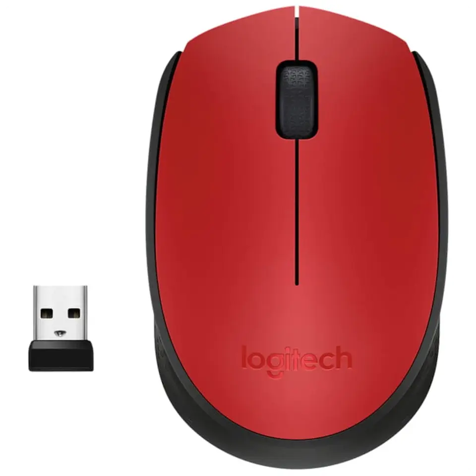 Logitech M171 Red-K USB 1000 DPI Rojo 1