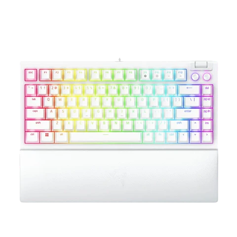 Teclado Mecánico Gaming Razer BlackWidow V4 75% USB Blanco QWERTY en Inglés