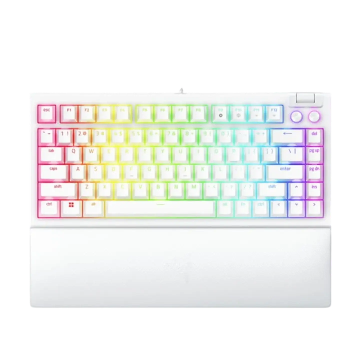 Teclado Mecánico Gaming Razer BlackWidow V4 75% USB Blanco QWERTY en Inglés 1