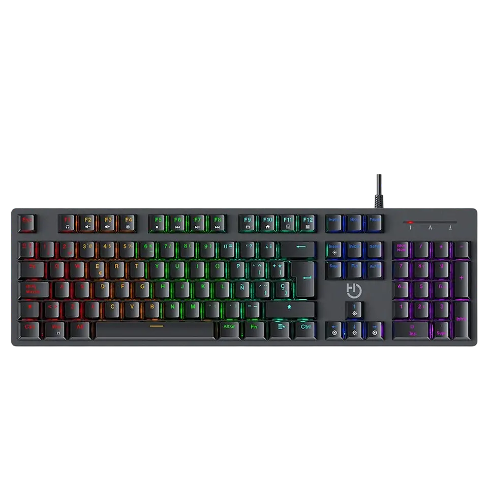 Teclado Gaming Hiditec GK400 RGB USB Negro 1