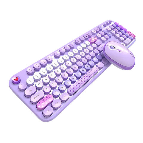 MOFII Lovely Púrpura - Kit teclado y ratón