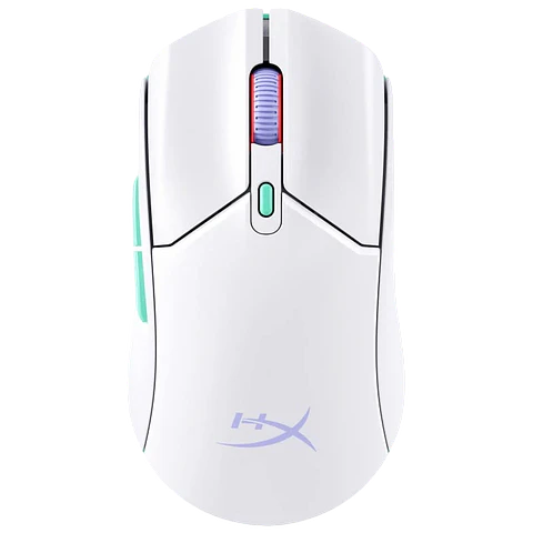 HP HyperX Pulsefire Haste 2 Core inalámbricos - Blanco/Verde/Púrpura