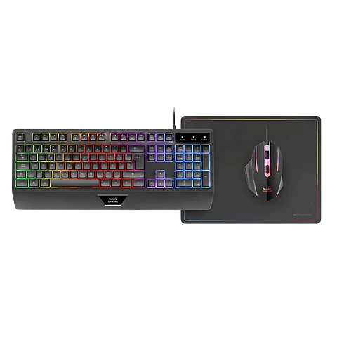 Mars Gaming MCP124 Negro -  Kit de teclado y  ratón