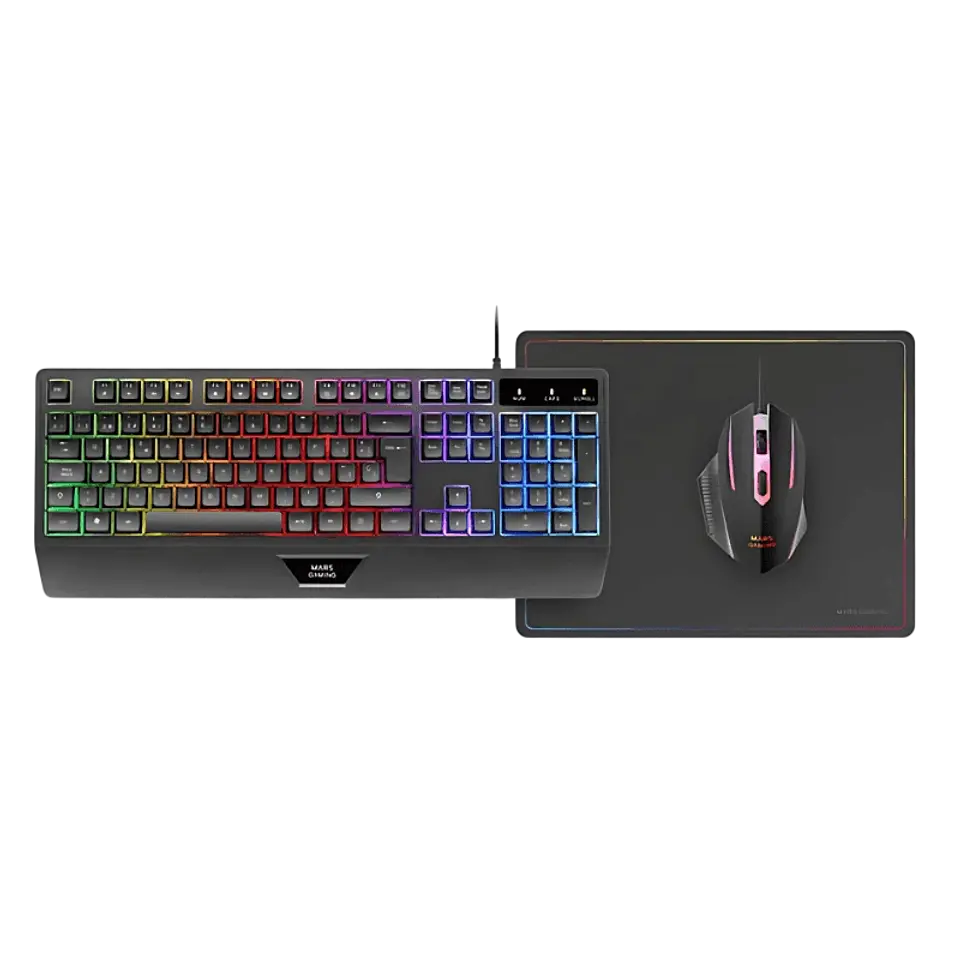 Mars Gaming MCP124 Negro -  Kit de teclado y  ratón 1