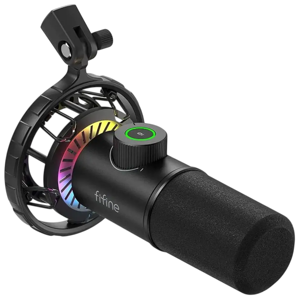 Fifine K658 RGB Micrófono USB para Grabación y Transmisión en PC 1