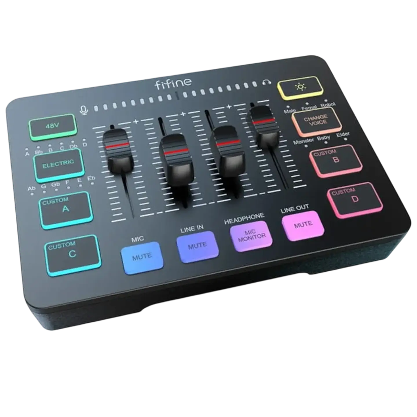 Fifine SC3 Negro - Mezclador de audio 1