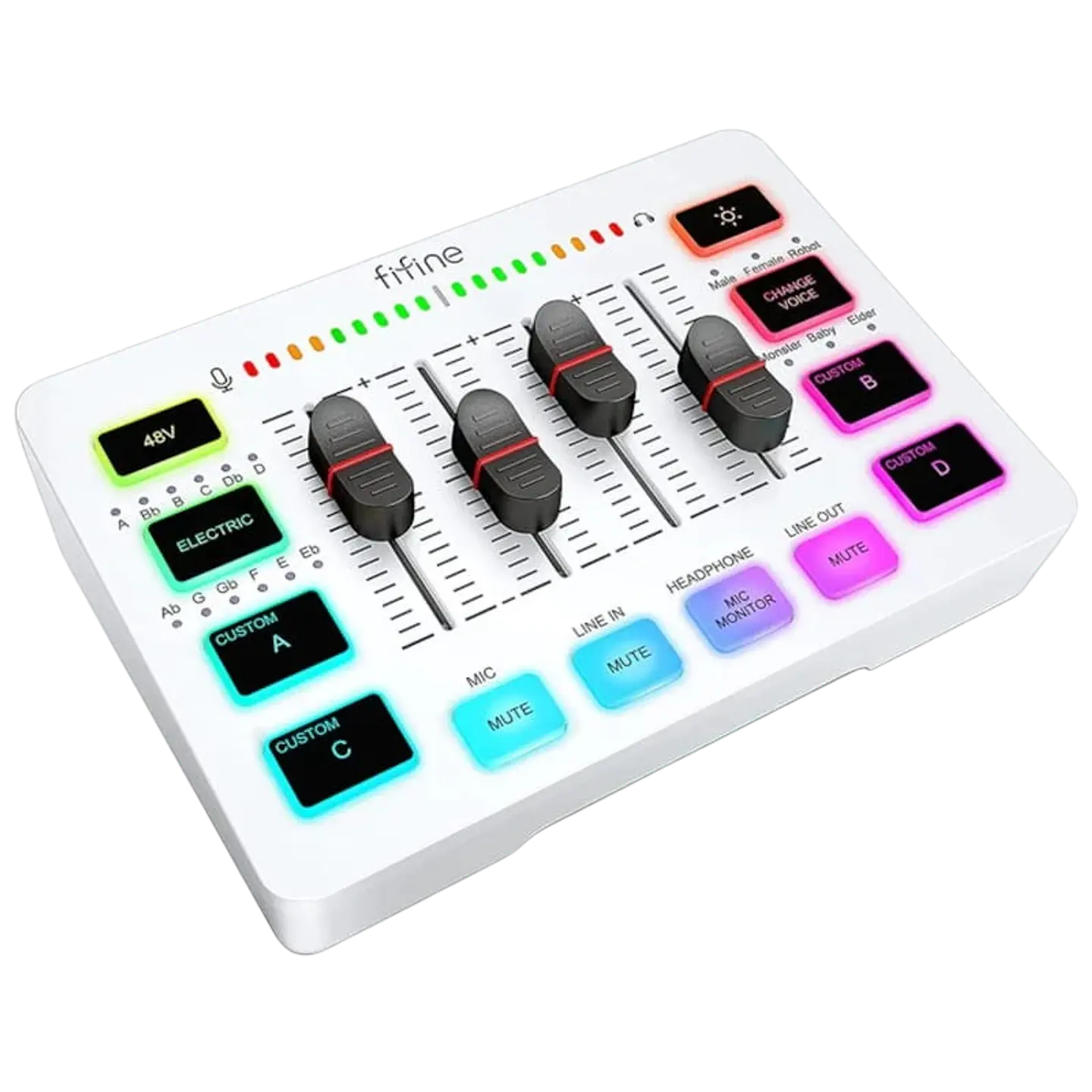 Fifine SC3 Blanco  - Mezclador de audio 1