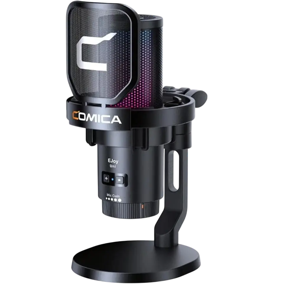 COMICA EJoy Uni Pro(D) Micrófono Inalámbrico de Condensador Cardioide RGB Negro 1