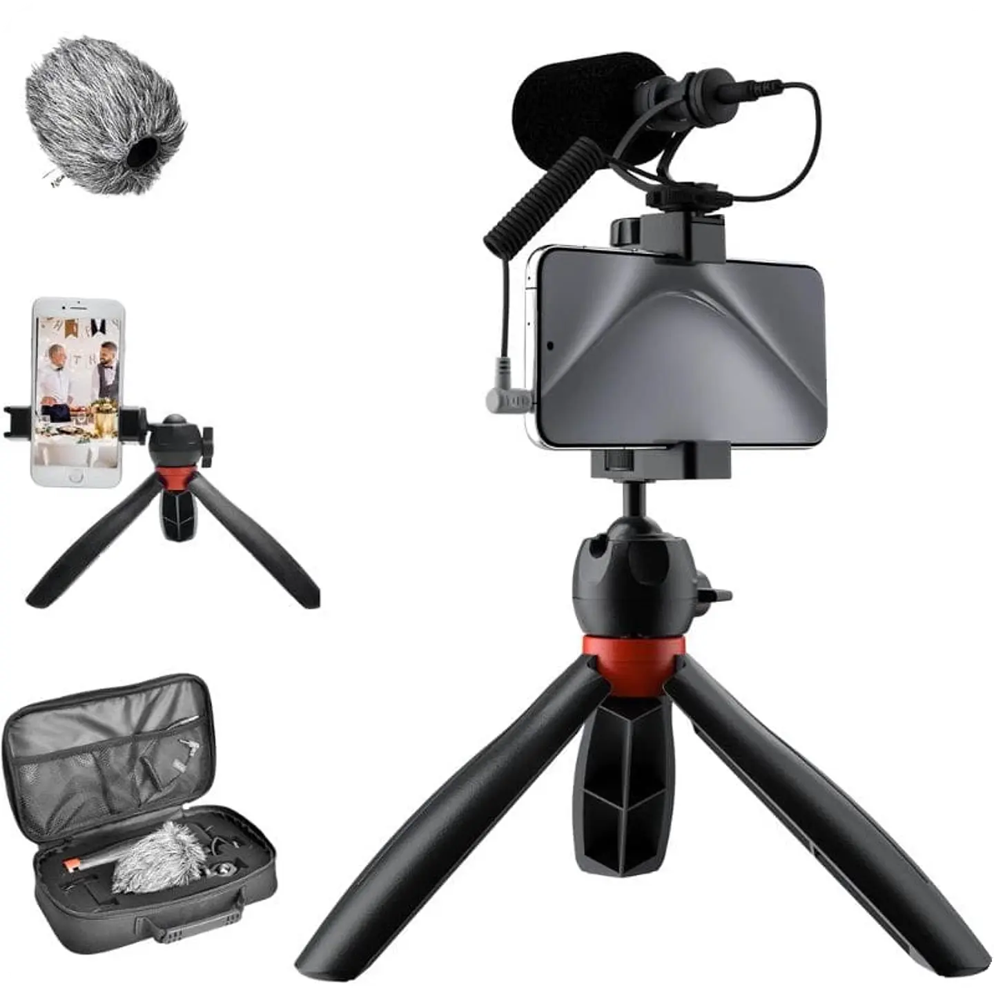COMICA VM10-K2 PRO Trípode con Micrófono - Kit de video para smartphones 1