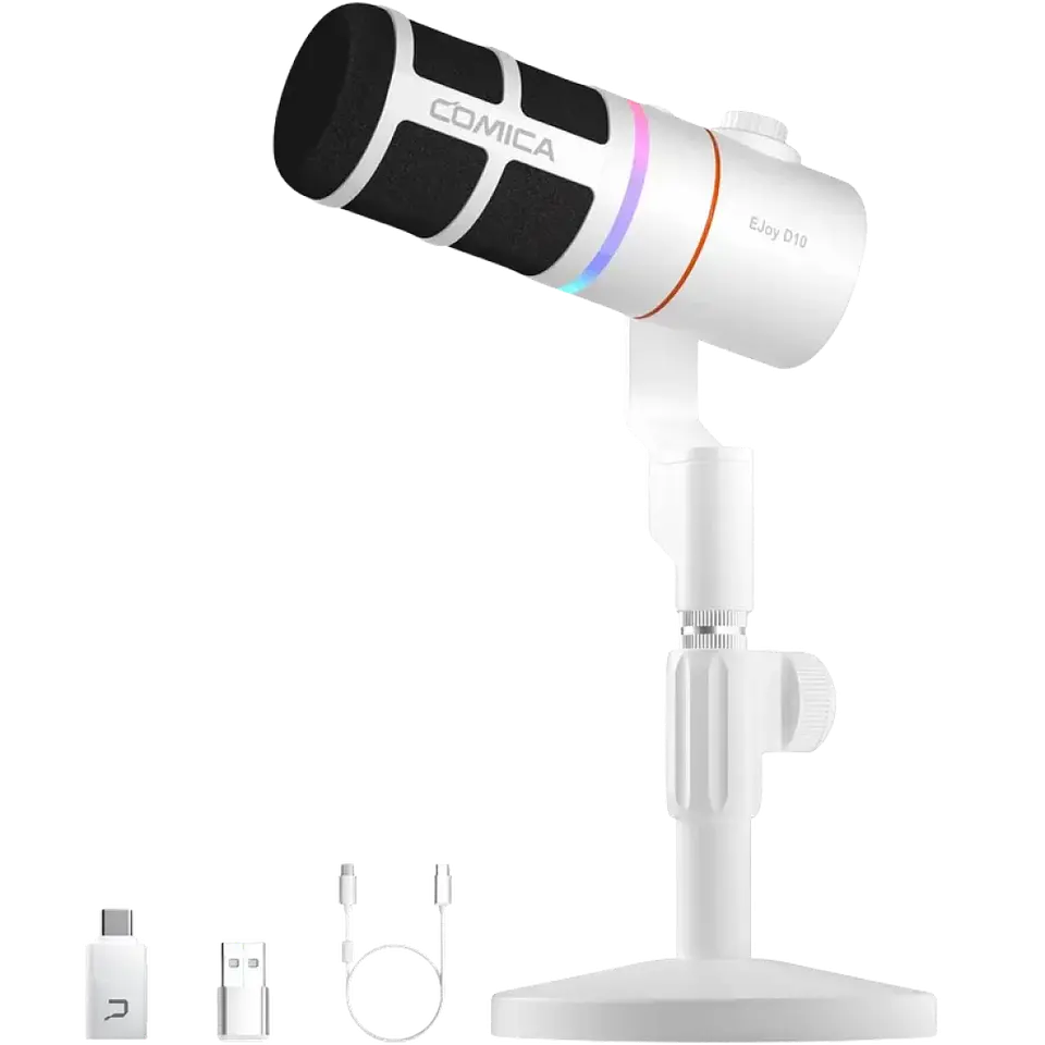 COMICA EJoy D10 Pro (D) Micrófono Inalámbrico Gaming Blanco 1