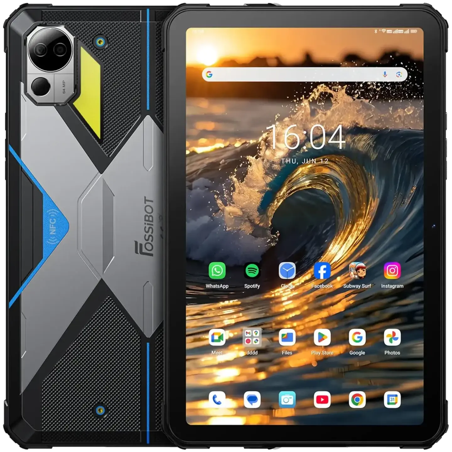 Fossibot DT3 10,4 12GB/256GB 5G Azul Rugged 1