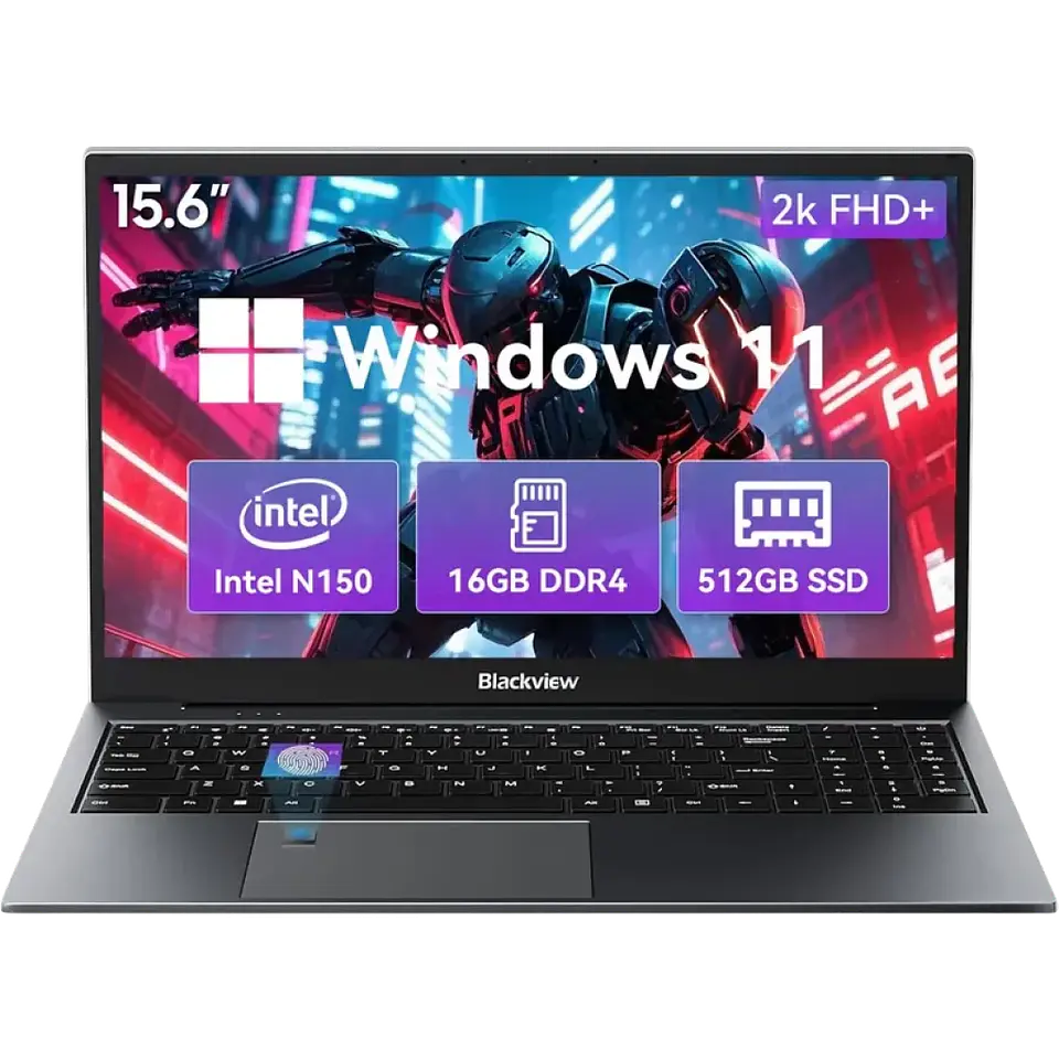 Portátil Blackview AceBook 8  15,6  Full-HD, Intel N150  16 GB RAM  512 GB SSD WIN11 1