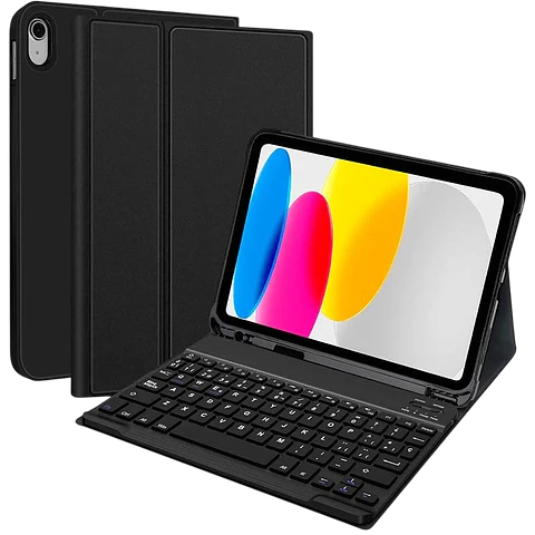 Funda con Teclado Apple iPad Pro 11 (2018), iPad Air 6/5/4 Generación (2024,2022,2020), iPad 10.9 (2022)