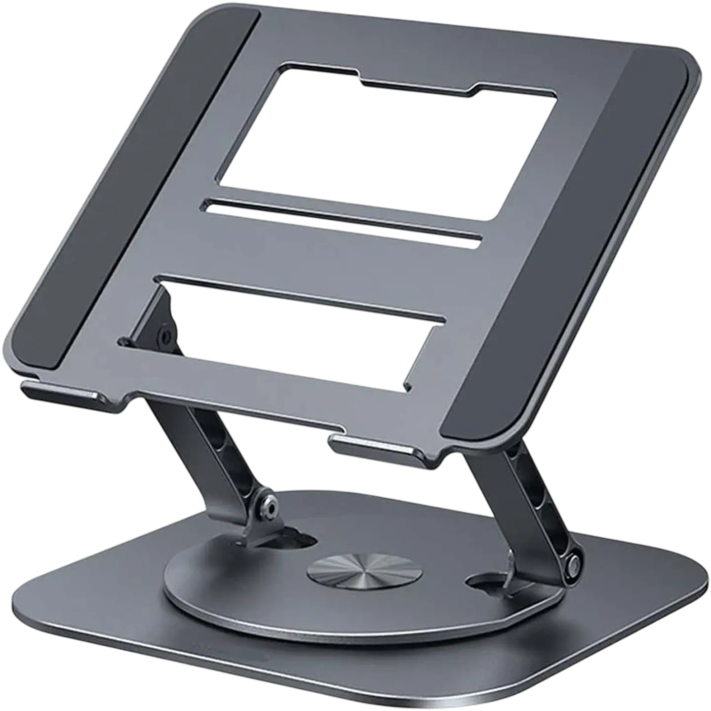 Soporte Giratorio LS928 para Tablet y Ordenador Portátil de Aluminio Gris Oscuro 1
