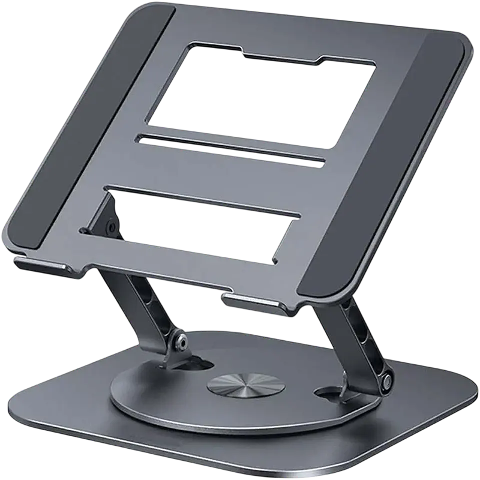 Soporte Giratorio LS928 para Tablet y Ordenador Portátil de Aluminio Gris Oscuro 1