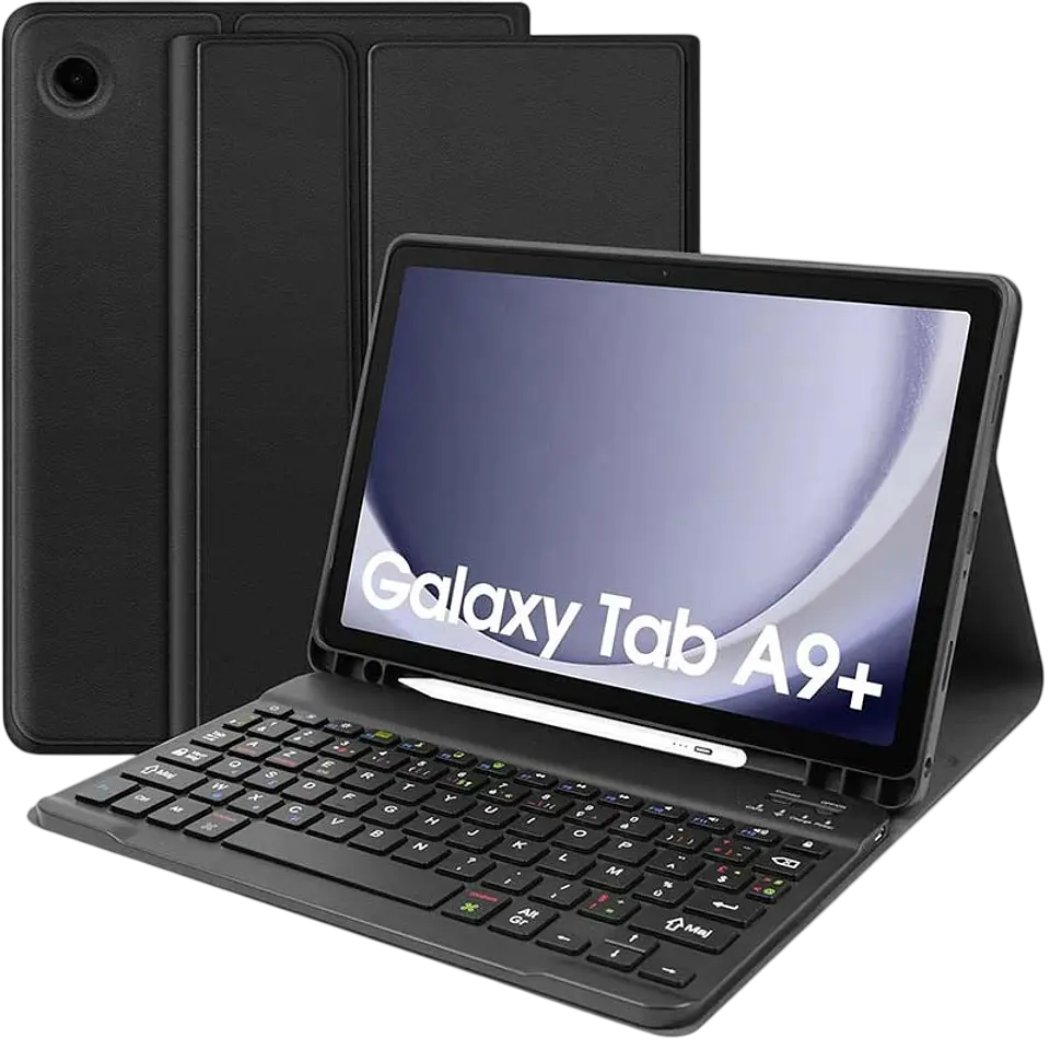 Funda con Teclado Samsung Galaxy Tab A9+ (Inglés) 1