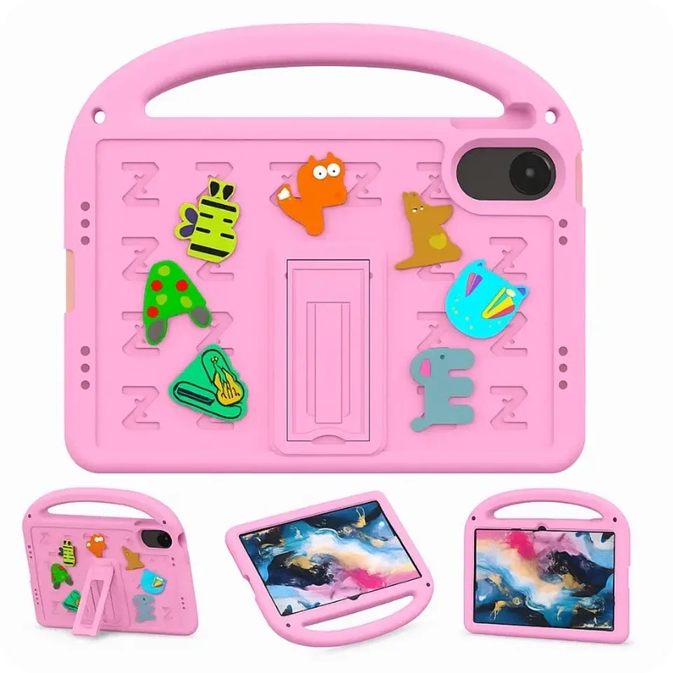 Funda antigolpes dibujos animados para niños con correa Xiaomi Redmi Pad Pro 12.1 Rosa 1