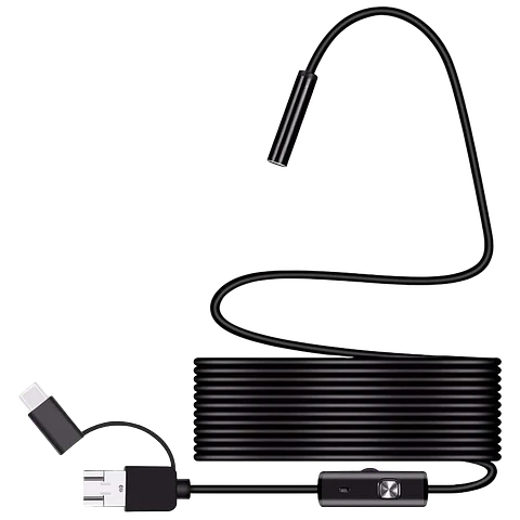 Endoscopio Digital para Smartphone 3 en 1 - 7mm/1 metro