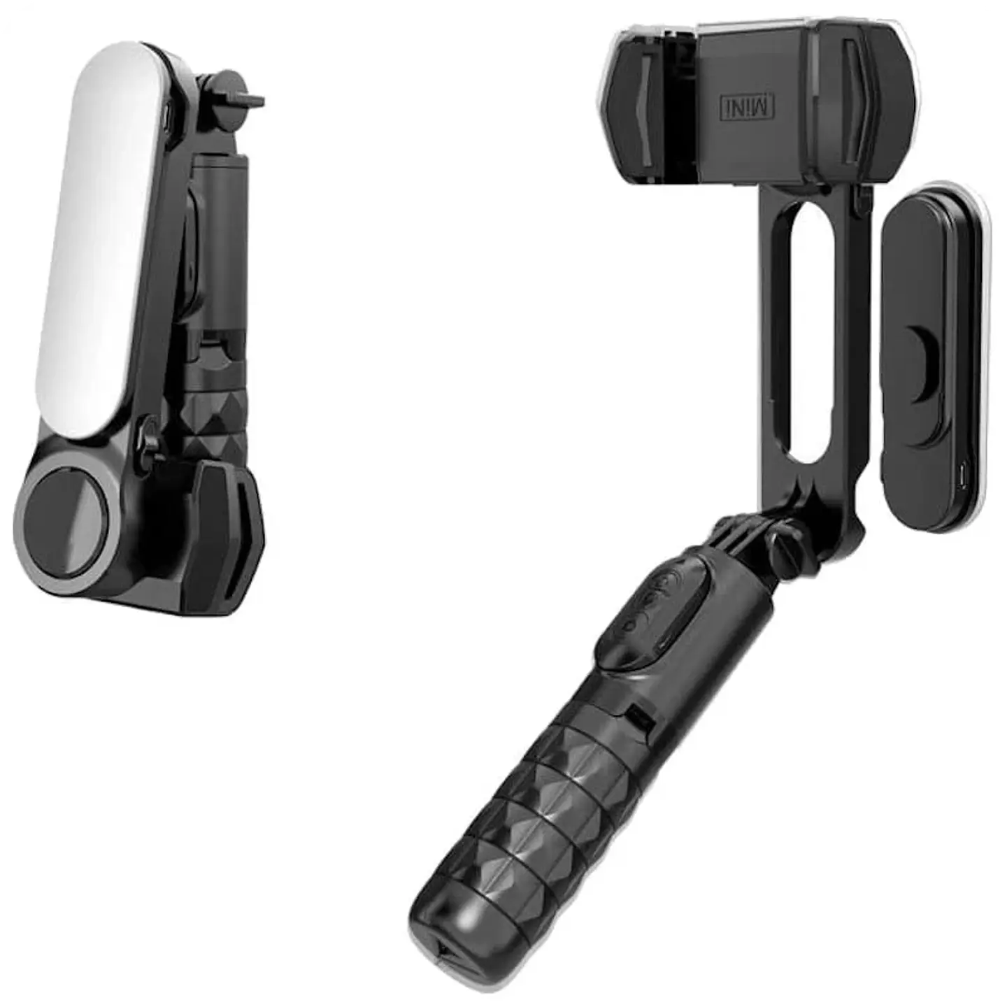 Palo Selfie Gimbal Q09 - Estabilizador de Smartphone Rotación 360º con Mando inalámbrico Negro 1