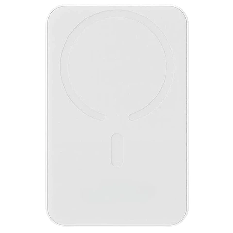 Power Bank Mini 5000mAh Baseus compatible con MagSafe Blanco - Carga rápida 20W y Cable tipo C inlcuido