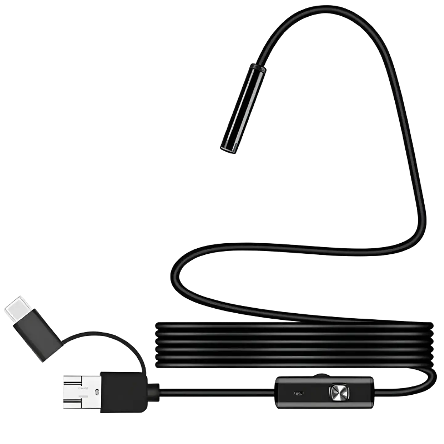 Endoscopio Digital 8mm Auto Focus 5MP (USB-A/MicroUSB/Type-C) – Soft Cable – 3.5 m 1