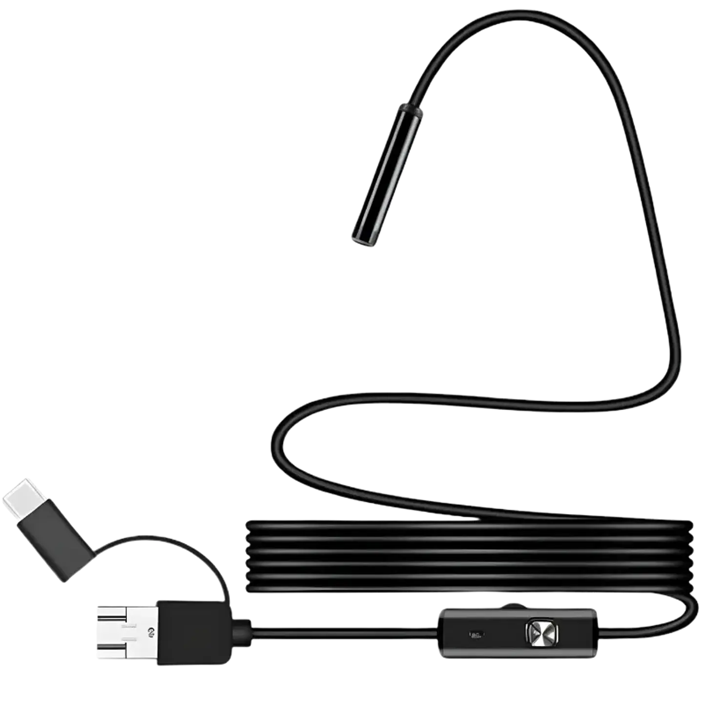 Endoscopio Digital 8mm Gran angular 1080p (USB-A/MicroUSB/Type-C) –Cable flexible – 3.5 m 1