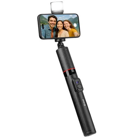 OBAL:ME SelfiePod High Glow Gimbal Tripod con luz LED de alto brillo y mando a distancia