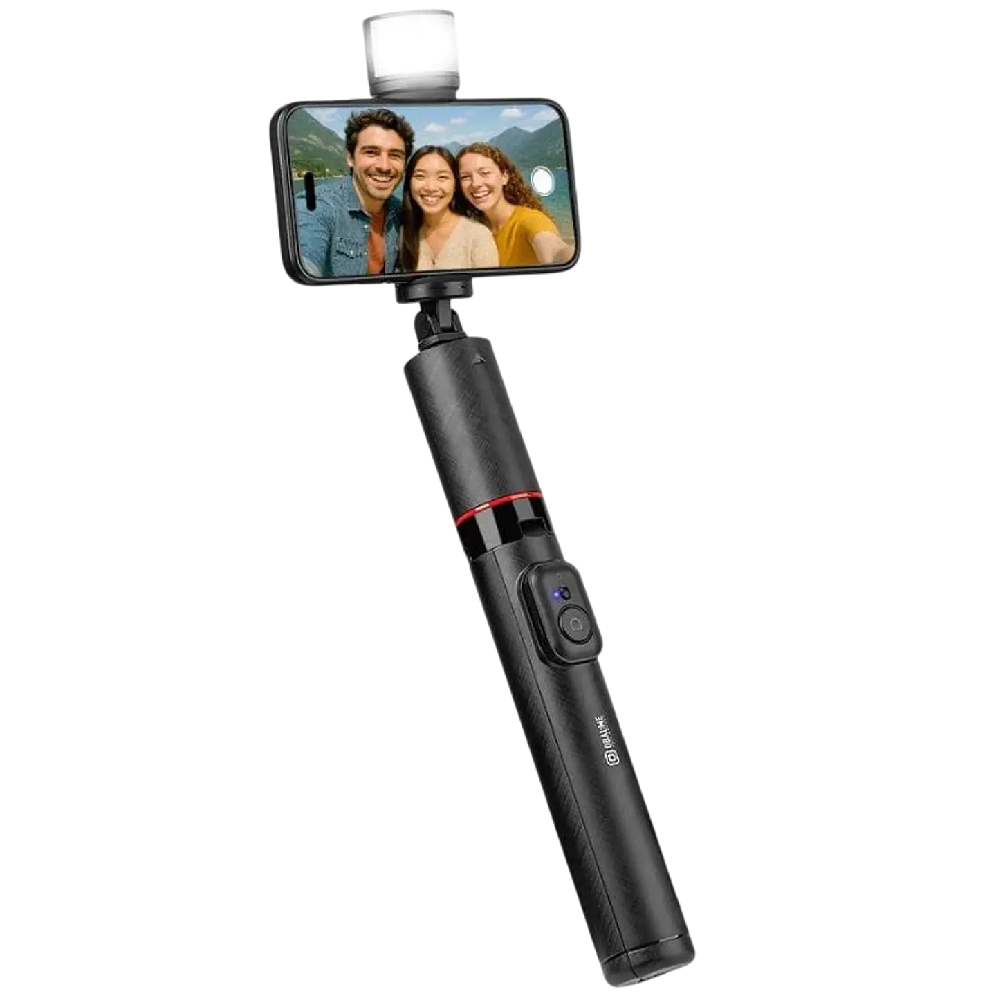 OBAL:ME SelfiePod High Glow Gimbal Tripod con luz LED de alto brillo y mando a distancia 1