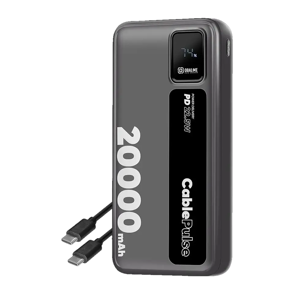 OBAL:ME CablePulse Powerbank 20000mAh 22,5W Negro 1