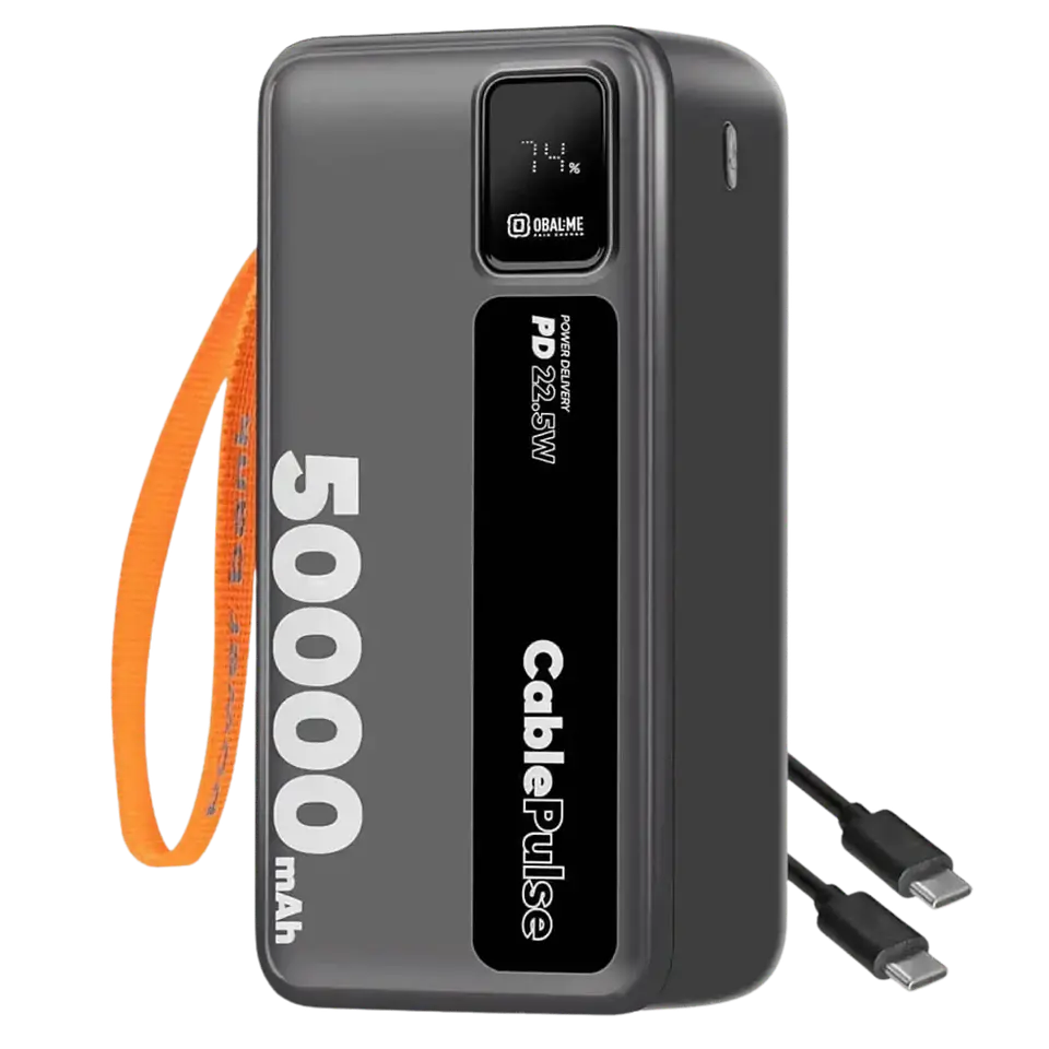 OBAL:ME CablePulse Powerbank 50000mAh 22,5W Negro 1