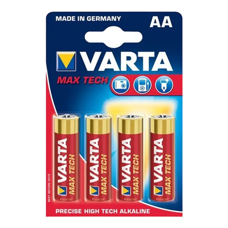 Pack 4x Pilas Varta AA Long Life Max Power LR06 1