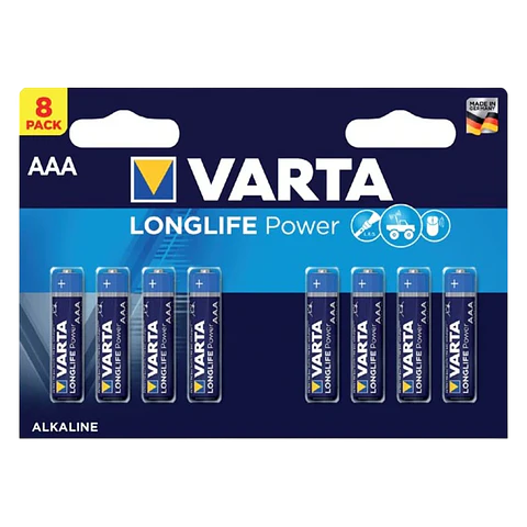 Pack 8x Pilas Varta AAA Long Life Power LR03