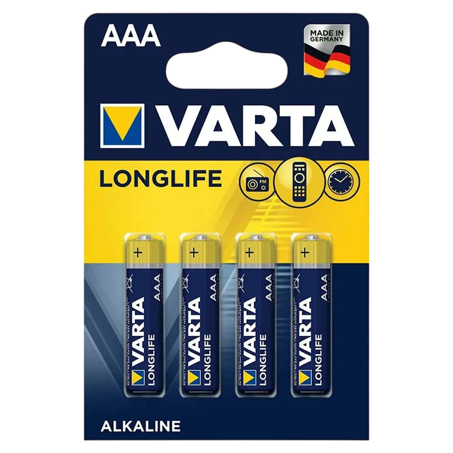 Pack 4x Pilas Varta AAA Long Life Extra Power LR03 1