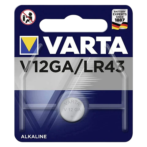 Pila de Botón Varta V12GA LR43