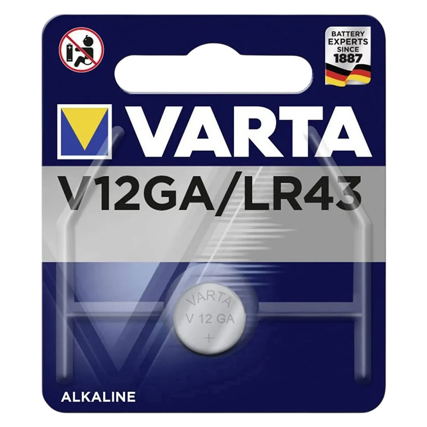 Pila de Botón Varta V12GA LR43 1