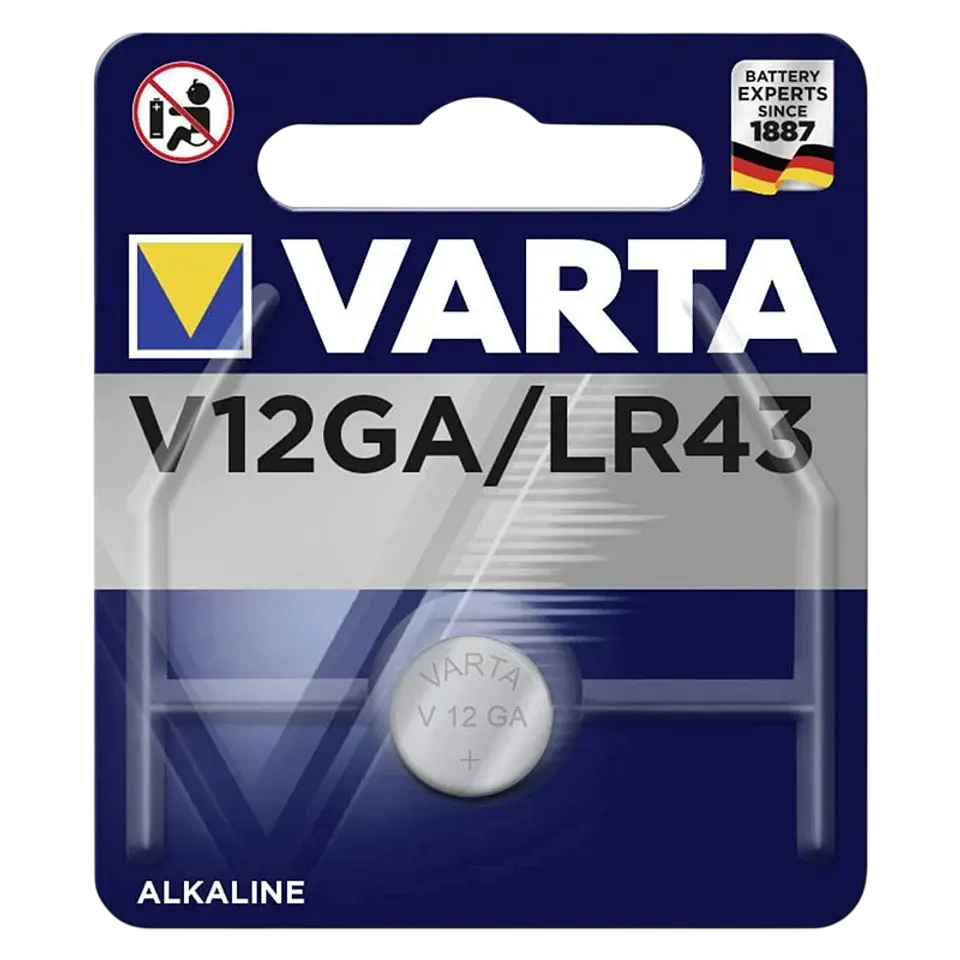 Pila de Botón Varta V12GA LR43 1