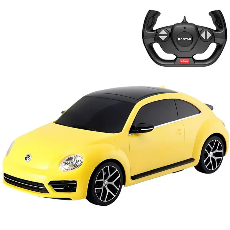 Coche Radio control RASTAR 1/14 Volkswagen Beetle Amarillo 1