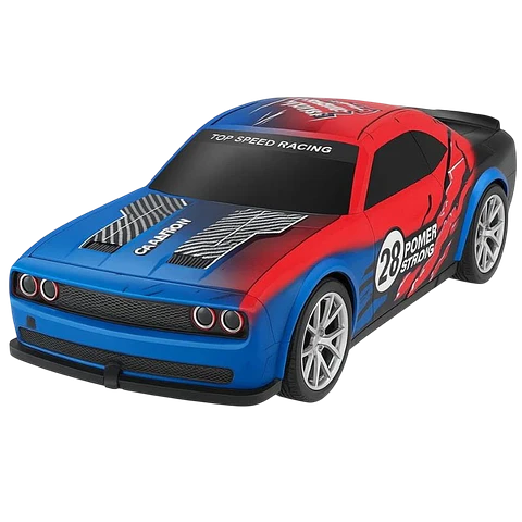 808P 1/22 4WD Drift Rojo Azul  - Coche RC Eléctrico