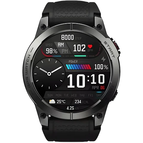 Zeblaze Stratos 3 Pro Negro - Reloj inteligente con pantalla AMOLED HD
