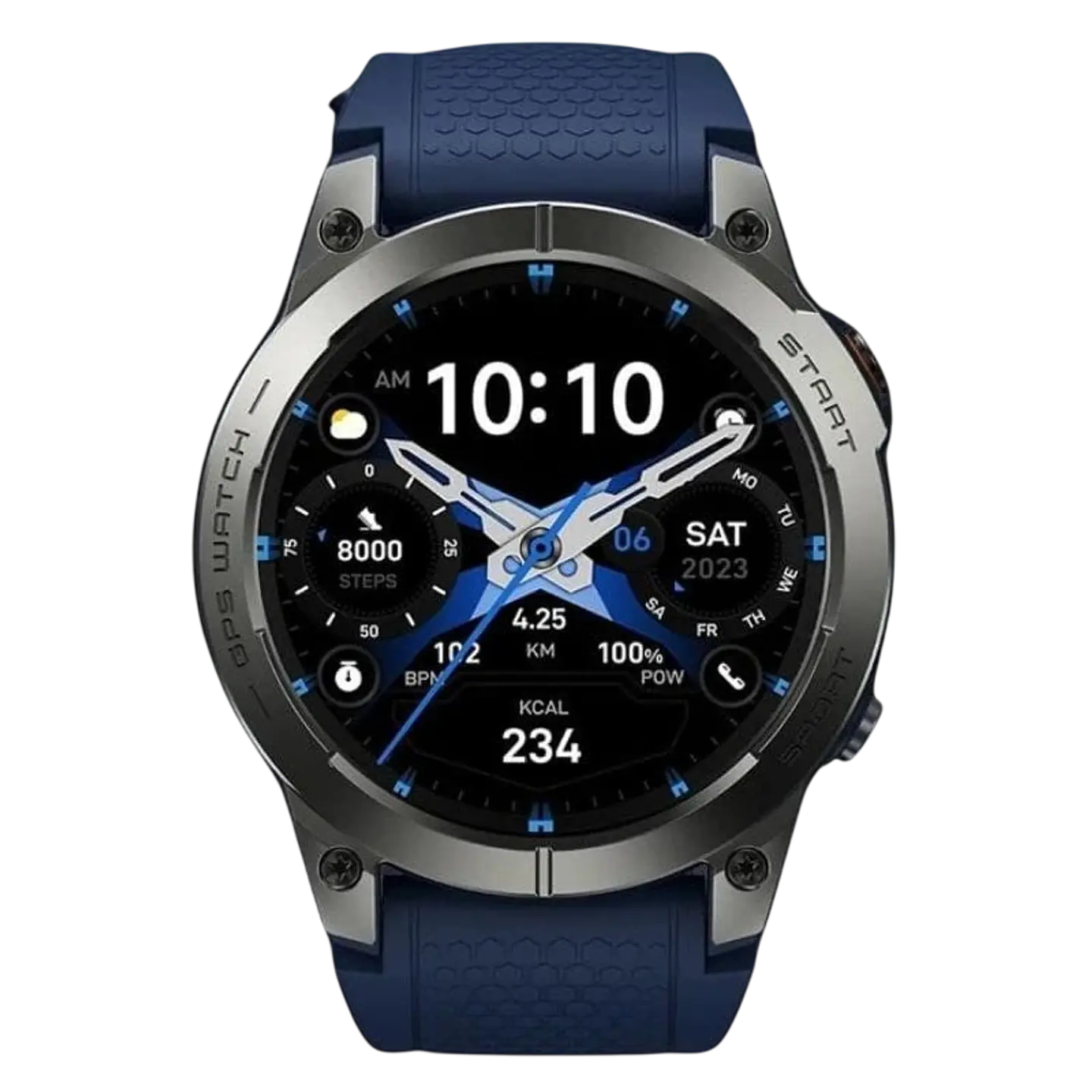 Zeblaze Stratos 3 Pro Azul - Reloj inteligente con pantalla AMOLED HD 1