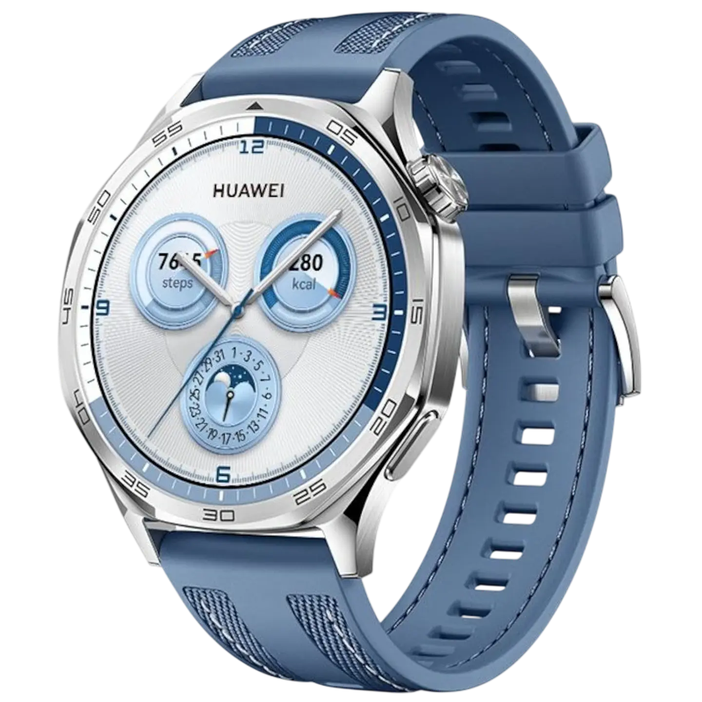 Huawei Watch GT5 46mm GPS Correa de Tejido Azul - Reloj Inteligente 1