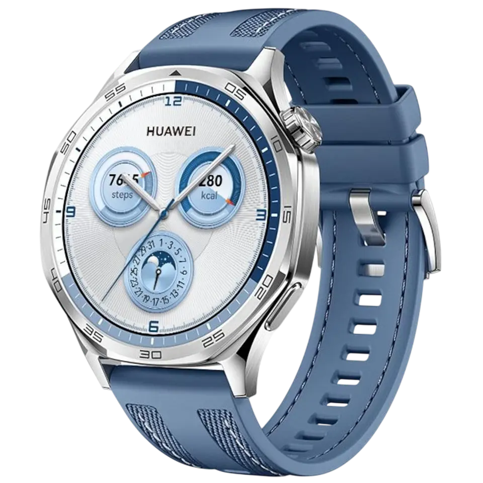 Huawei Watch GT5 46mm GPS Correa de Tejido Azul - Reloj Inteligente 1
