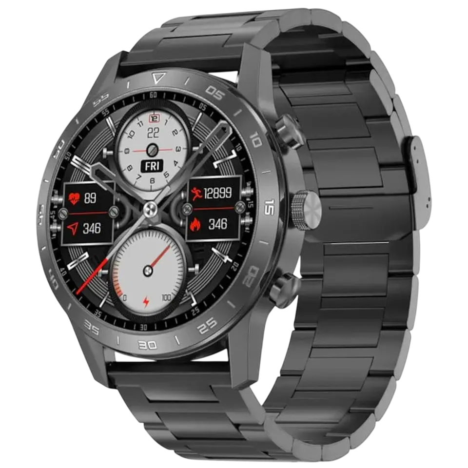 DT NO.1 DT70+ Correa Metálica Negra - Reloj inteligente 1