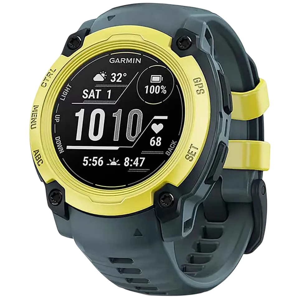 Garmin Instinct E 40mm Amarillo con Correa Gris - Reloj Inteligente con GPS 1
