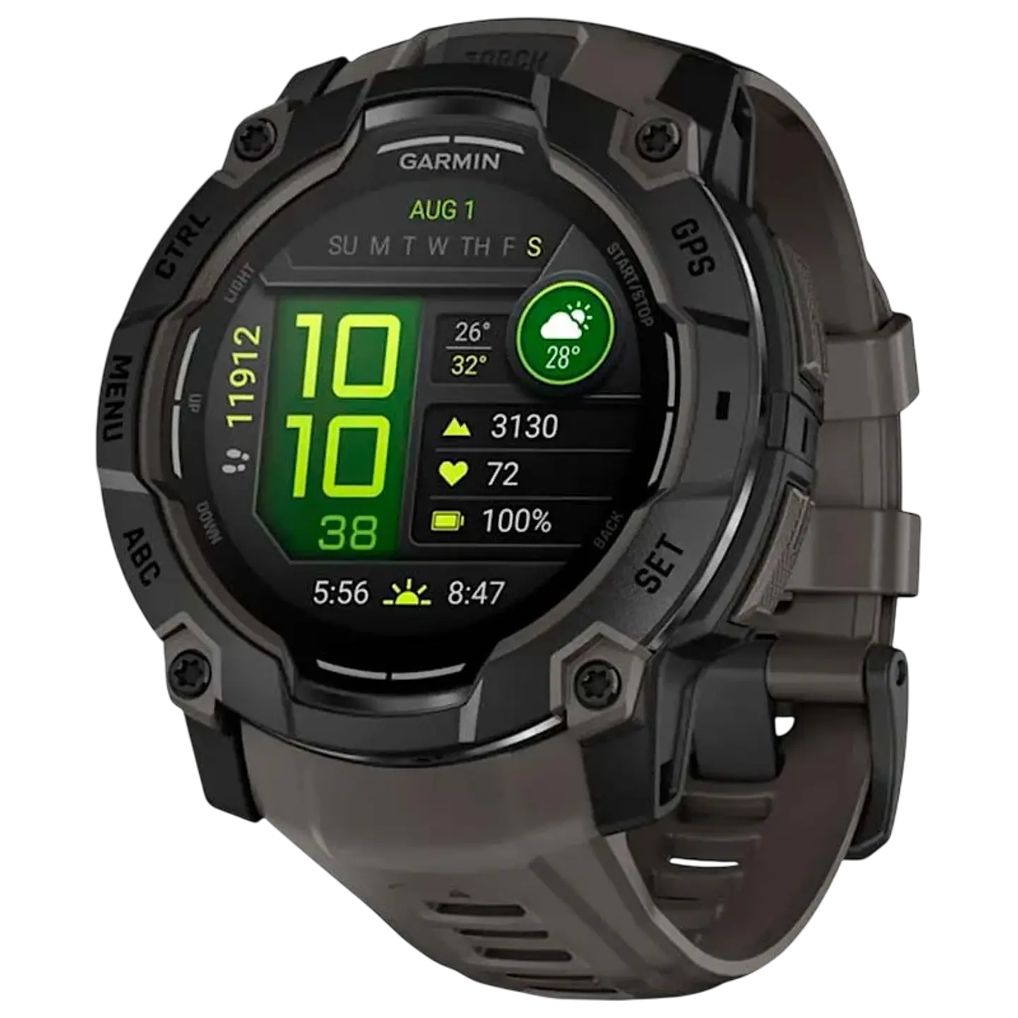 Garmin Instinct 3 AMOLED 50mm Negro con Correa Carbón - Reloj Inteligente con GPS 1