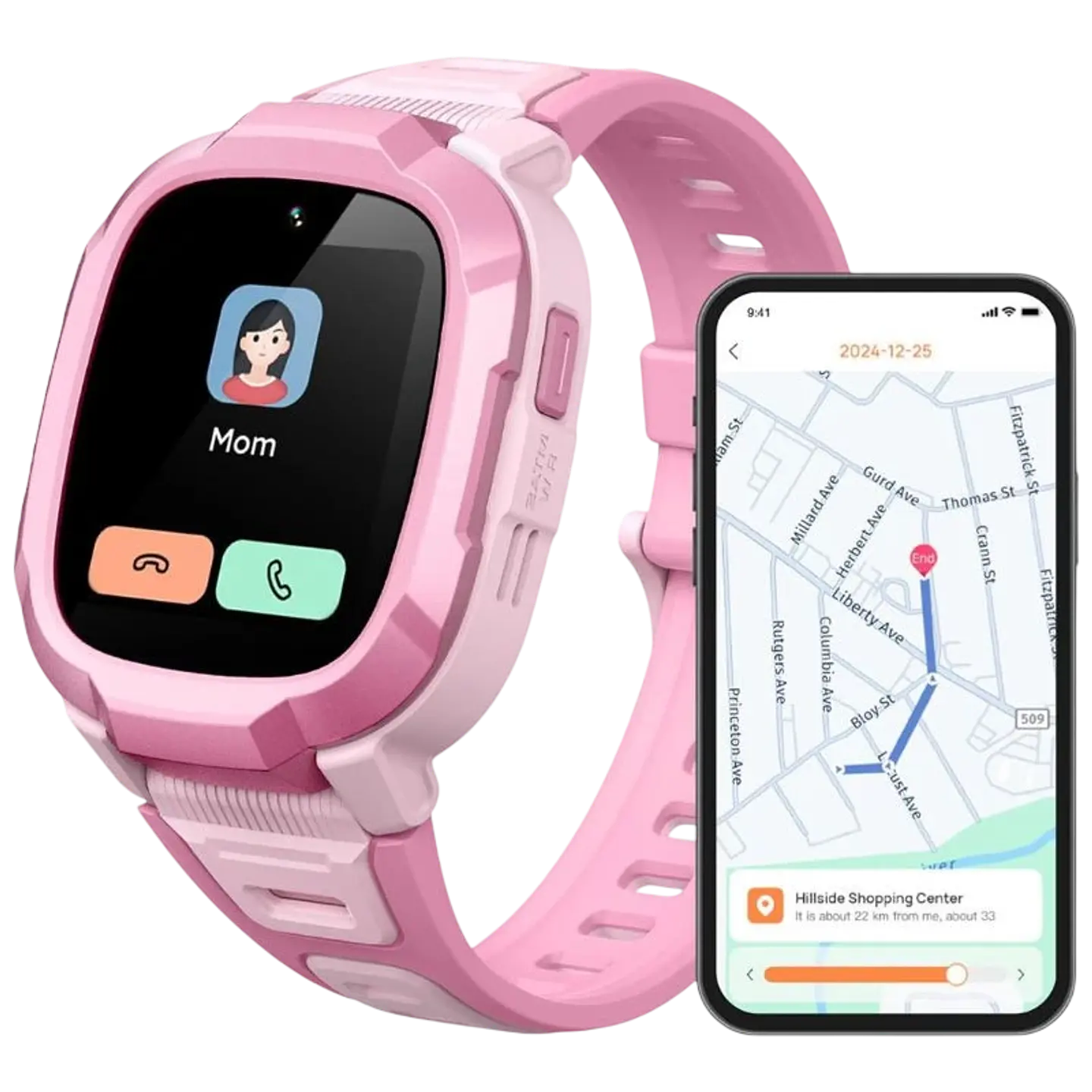Mibro Kids P6 con 4G GPS y cámara integrada, Rosa 1