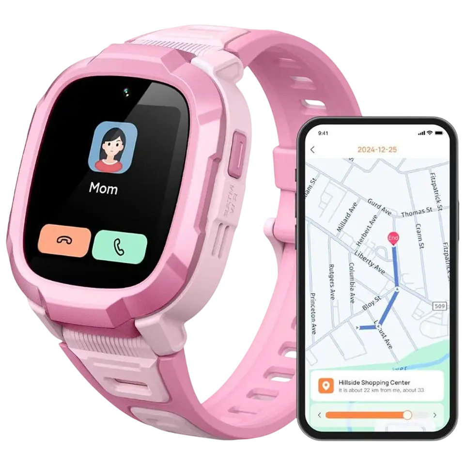 Mibro Kids P6 con 4G GPS y cámara integrada, Rosa 1