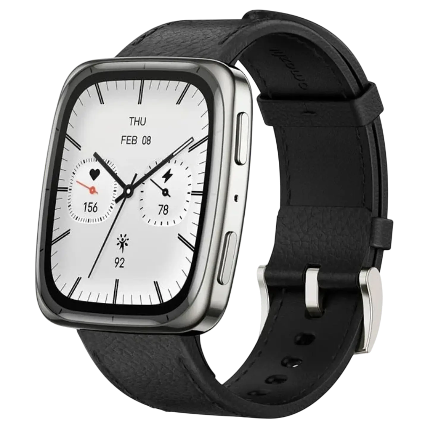Amazfit Active 2 Square Correa Cuero Negro 1