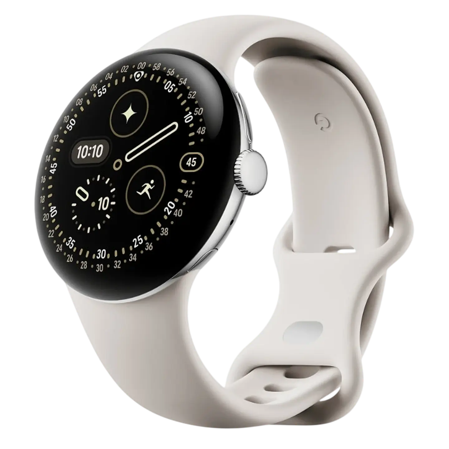 Google Pixel Watch 4 41mm WiFi Plata con Correa Porcelana - Reloj Inteligente 1